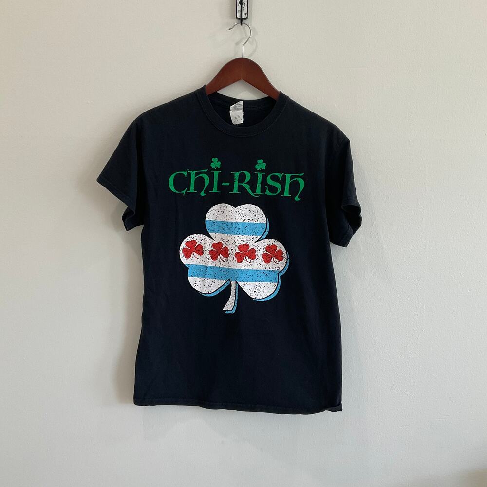 Unisex Medium "CHI-RISH" Chicago Irish St Patrick's Day Shirt